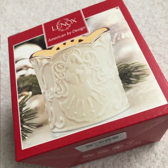 SALE 2 for $26 / 3 for $33 - Lenox Merry Lights Angel Votive with Scalloped Top - Picture 3 of 8